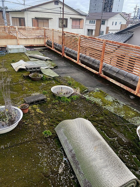 ベランダ防水は機能していない状況